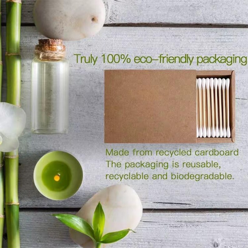 Zero Waste Bathroom Essentials Eco-Friendly, Biogradable - pack of 200 - Image 3