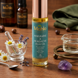 Head Comfort Aromatherapy Roller | Peppermint, Lavender, Eucalyptus, Grapefruit, Sweet Almond & Coconut Oil Blend | 10ml
