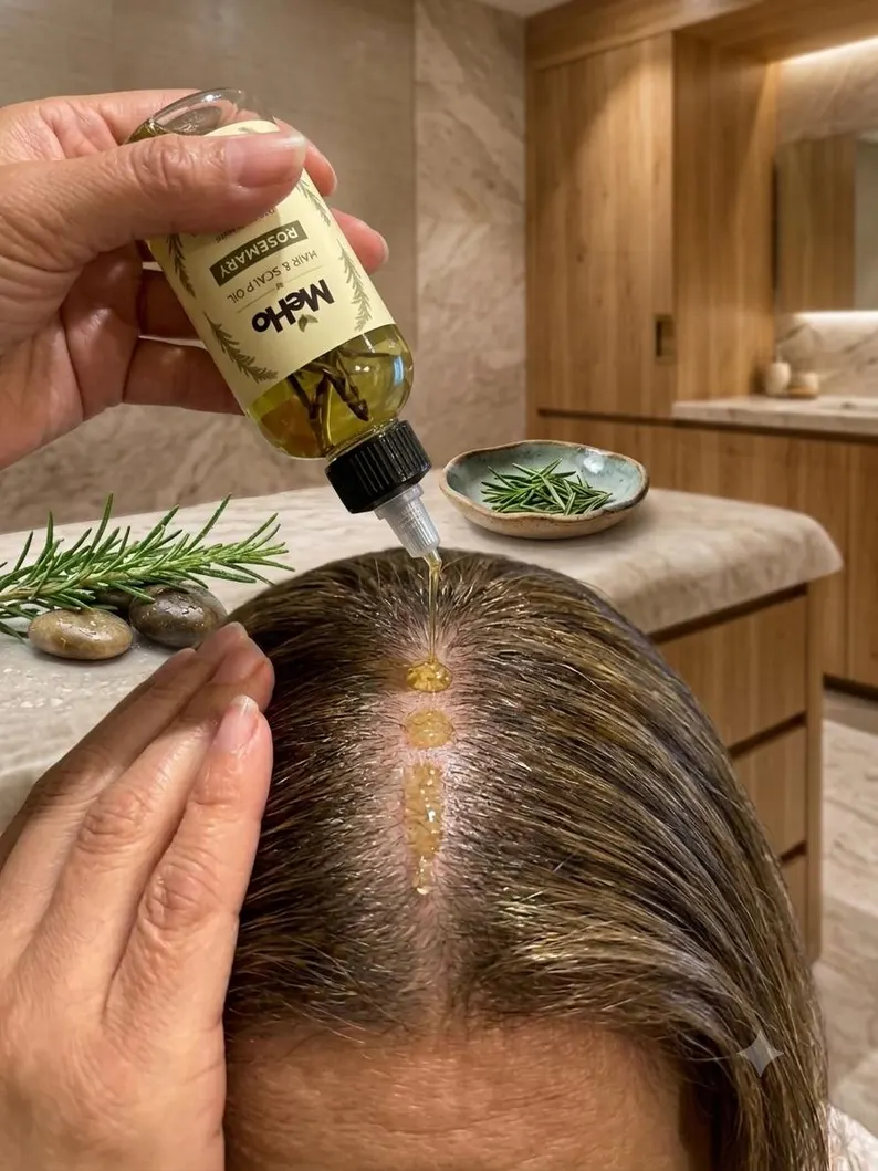 Organic Rosemary Hair & Scalp Oil | Nourishes, Strengthens & Supports Healthy-Looking Hair | 60ml - Image 4