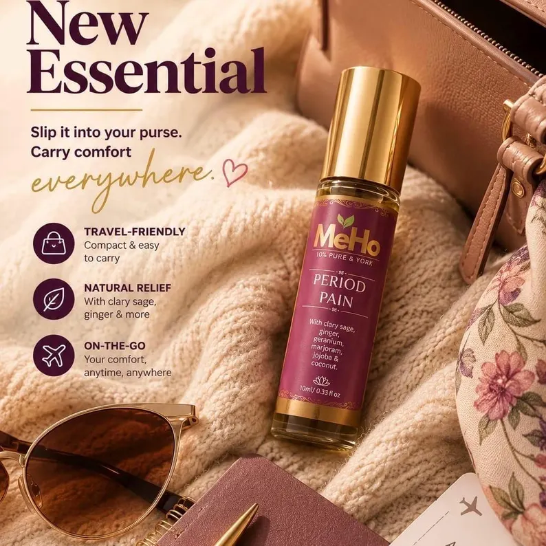 Women Monthly Comfort Aromatherapy Roller | Clary Sage, Ginger & Geranium Essential Oil Blend | 10ml - Image 7