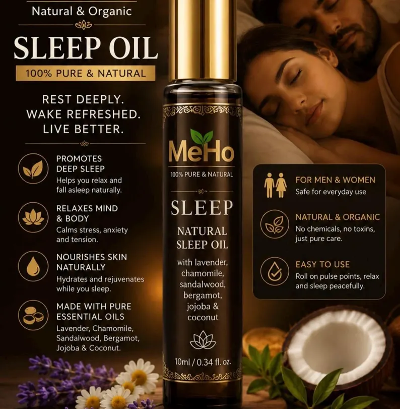 Natural Sleep Roller Oil | Lavender, Chamomile & Sandalwood | Bedtime Aromatherapy Roll-On | 10ml - Image 2