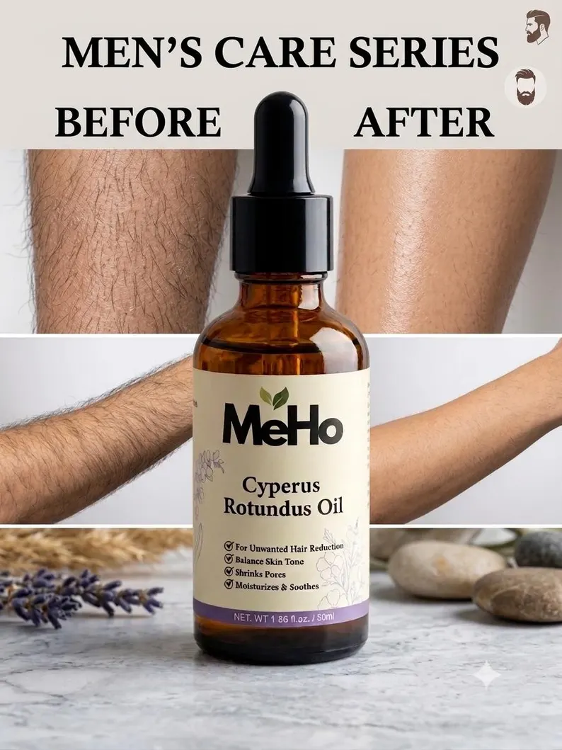 Cyperus Rotundus Oil - Daily Use Hair Inhibitor for Armpits, Legs, Arms | Fragrance-Free Body Hair Minimizer Serum | Hydrates & Repairs-50ml - Image 2